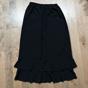 Black maxi skirt